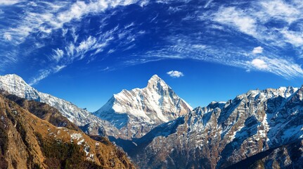 mount Nanda Devi peak Himalaya mountain
