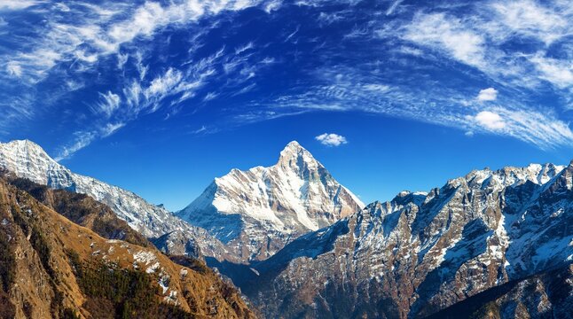 mount Nanda Devi peak Himalaya mountain
