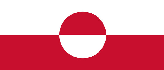 Greenland flag background extended
