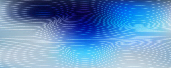 Wavy blended lines with blue cyan gradient mesh abstract background nice for wallpaper or banner