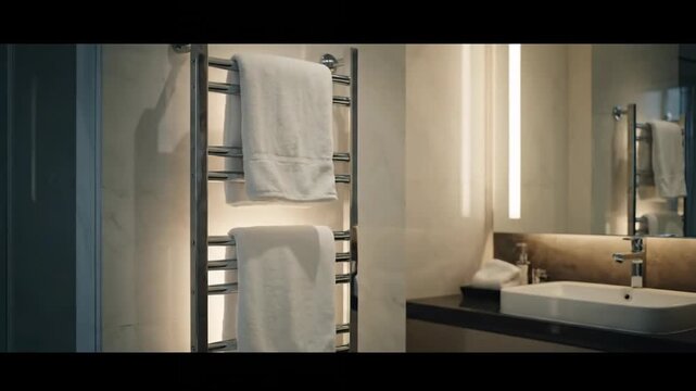 Close up shot of the inside of a shower in a bathroom.