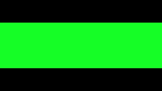 Lower third opener on green screen
