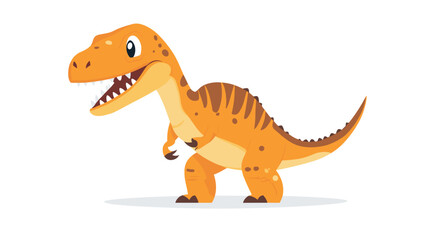 Naklejka premium Cartoon T Rex Dinosaur Illustration.