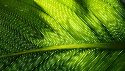 Close Up Of Green Leaves With Water Drops Anime Style