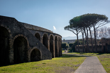 Fototapeta premium Ruins from the ancient city of Pompeii, Italy