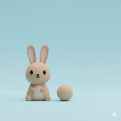 Obraz premium Cute 3D Animal Characters Collection in Minimal Pastel Style