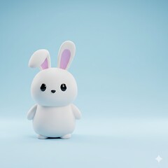 Obraz premium Cute 3D Animal Characters Collection in Minimal Pastel Style