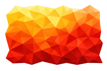 Abstract polygonal background with warm sunset gradient colors, modern geometric low poly pattern over transparent