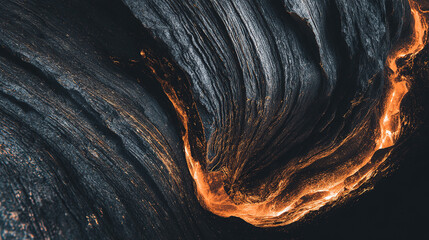 Glowing sedimentary rock layers pulsing with ancient energy, revealing Earth's geological history.
