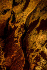 Cave formations deep in a mountainside near Tucson Arizona
