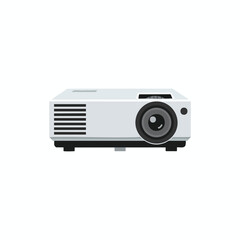 White Portable Projector for Presentations and Entertainment