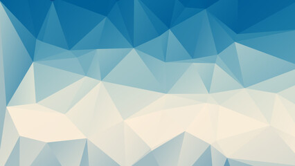 Obraz premium Abstract light blue and white low poly geometric background with triangular shapes and soft gradient. Elegant modern polygonal wallpaper for web and graphic design.
