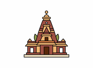Hindu temple icon