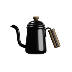 Fototapeta premium 3d icon gooseneck kettle