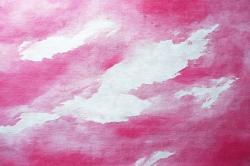 Soft Pink and White Abstract Sky Texture with Gentle Brush Strokes and Artistic Transition