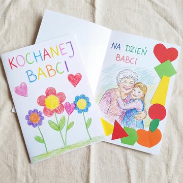 Dzień Babci laurka dziecka