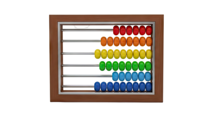 Colorful Abacus with Wooden Frame