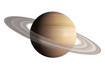 Saturn Planet with Distinctive Rings