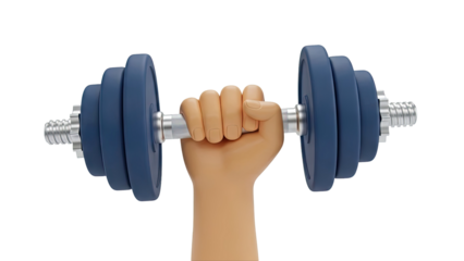 Hand Holding a Dumbbell
