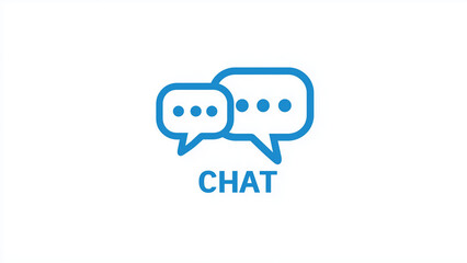 Chat bubbles blue group icon