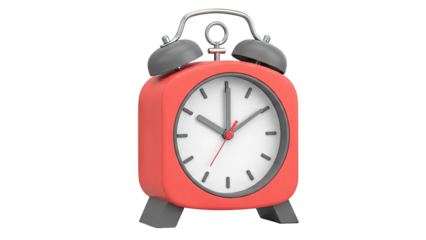 Coral Alarm Clock with Twin Bells