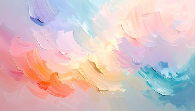 Pastel Dreamscape - An Abstract Symphony of Colors and Textures.