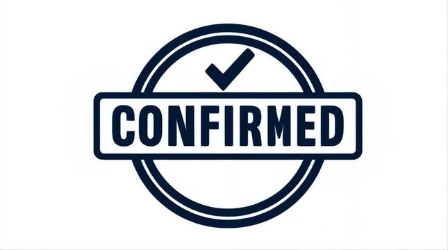Confirmed navy blue stamp seal