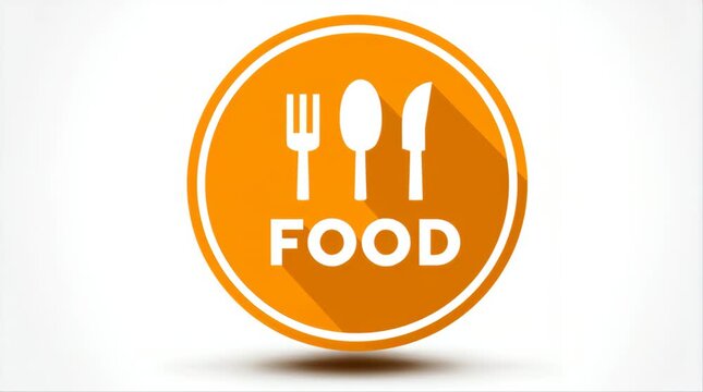 Food location gold pin icon