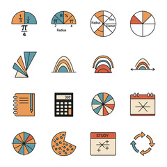 Collection of Various Pie Charts and Graphs.