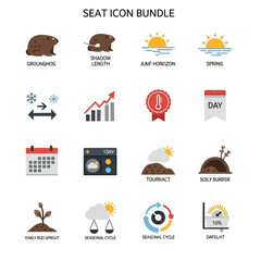 Collection of Various Seat Icons and Symbols.