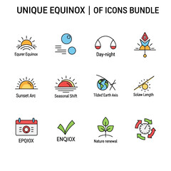 Equinox Icons Bundle Featuring Various Symbols.