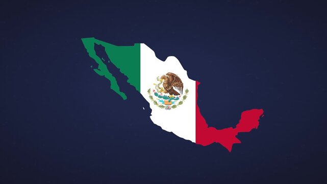 Dynamic Mexico map showcasing national colors for various events