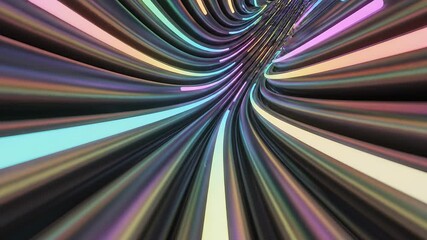 Abstract futuristic tunnel of glowing colorful light trails moving rapidly through a digital wormhole symbolizing highspeed data transfer internet connectivity and advanced technological concepts in . - Powered by Adobe