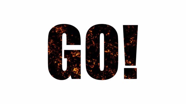 3 2 1 go countdown animation on white background, 321 go!, three two one.