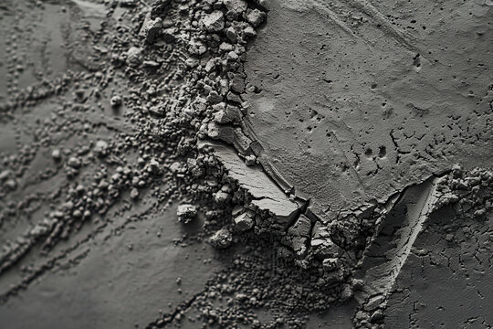 Matte powder pigment texture with fine grain detail and a soft dark monochrome tone. This tactile abstract background conveys minimalism, beauty, and modern design elegance.