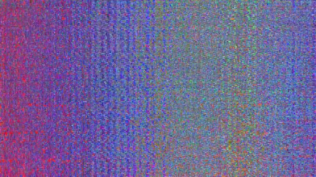 4k abstract colorful glitch pattern with seamless transition effects and verticle stripes