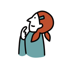 子供のイラストアイコン　小学生