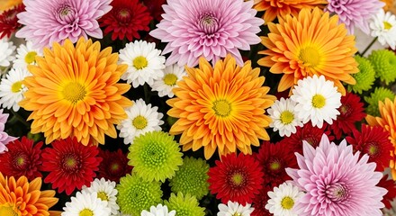 Vibrant Chrysanthemum Flowers Bloom in Garden Setting Image_fx - 2025-10-19T161243.095