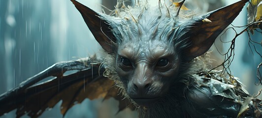 realistic photo of Bat Dryad Monster ,generative AI