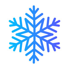 Fototapeta premium snowflake gradient icon