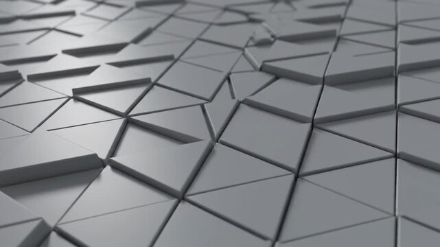Geometric surface pattern with textured triangles and rectangles