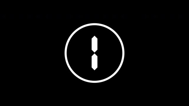 5 second countdown timer animation on transparent background,digital circular style from 05 to 0 seconds, includes simple 10-second version Movies start intro 5 4 3 2 1 0 count down