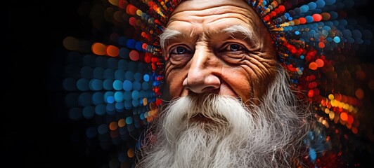 realistic photo of a glossy santa claus,generative AI