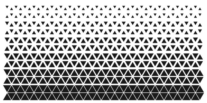 Geometric pattern of triangles in gradient effect