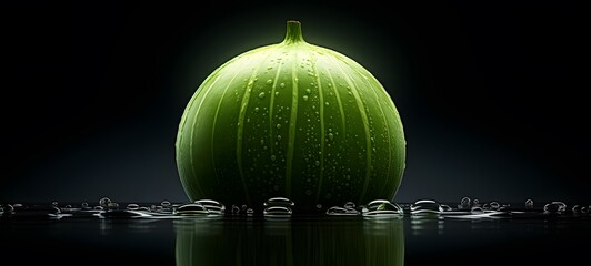 silhouette of honeydew ,generative AI