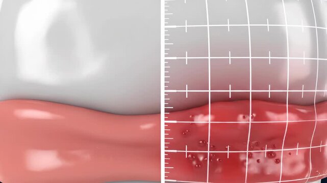 Dental anatomy illustration showing tooth structure and health concepts