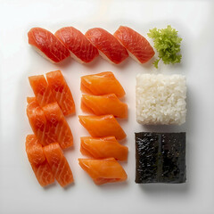 Sushi Ingredients Background