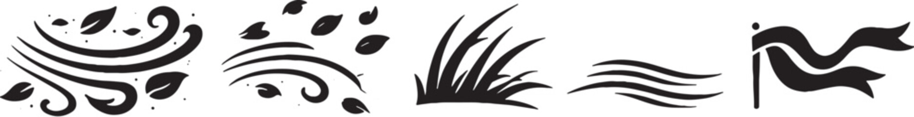 Spring Farm Tool and Supply Silhouette Icons eps