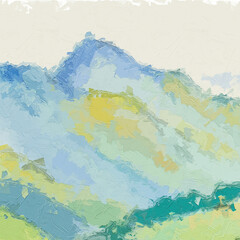 Various oil paintings, flowers, foxes, forest scenery, chrysanthemums, plum blossoms, deer, crescent moon