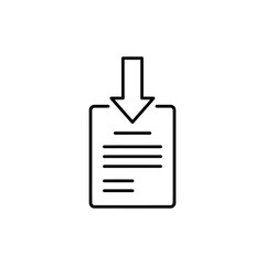 Obraz premium Download Icon Symbol Representing Data Transfer or File Download Process